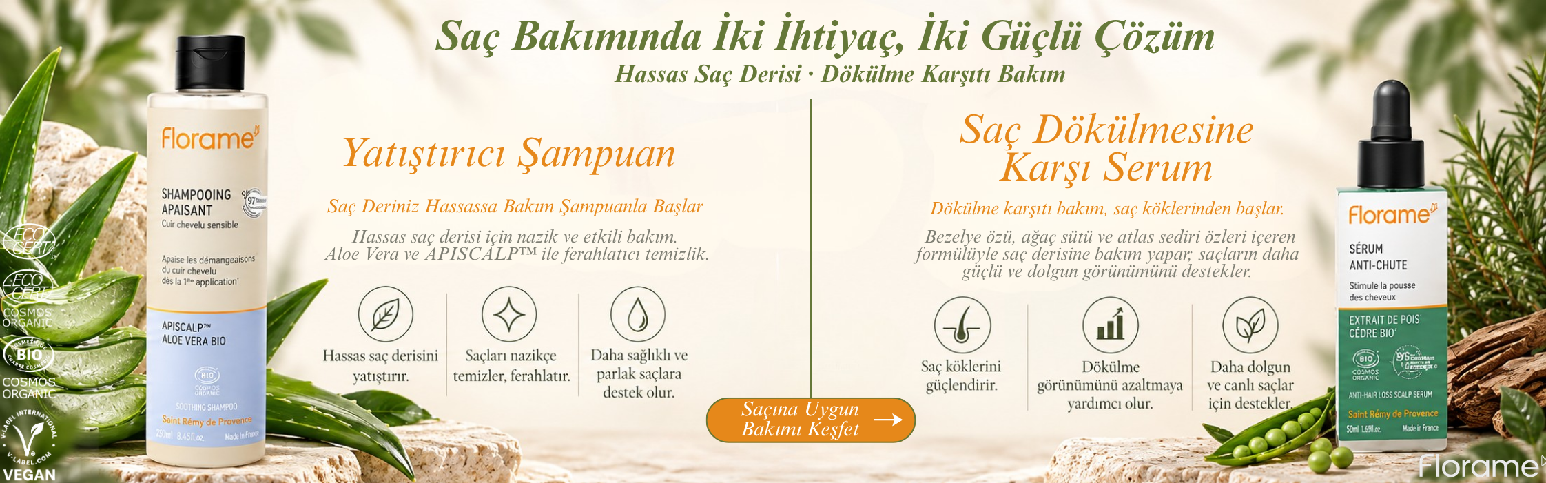 Saç Bakımında İki Güçlü Çözüm