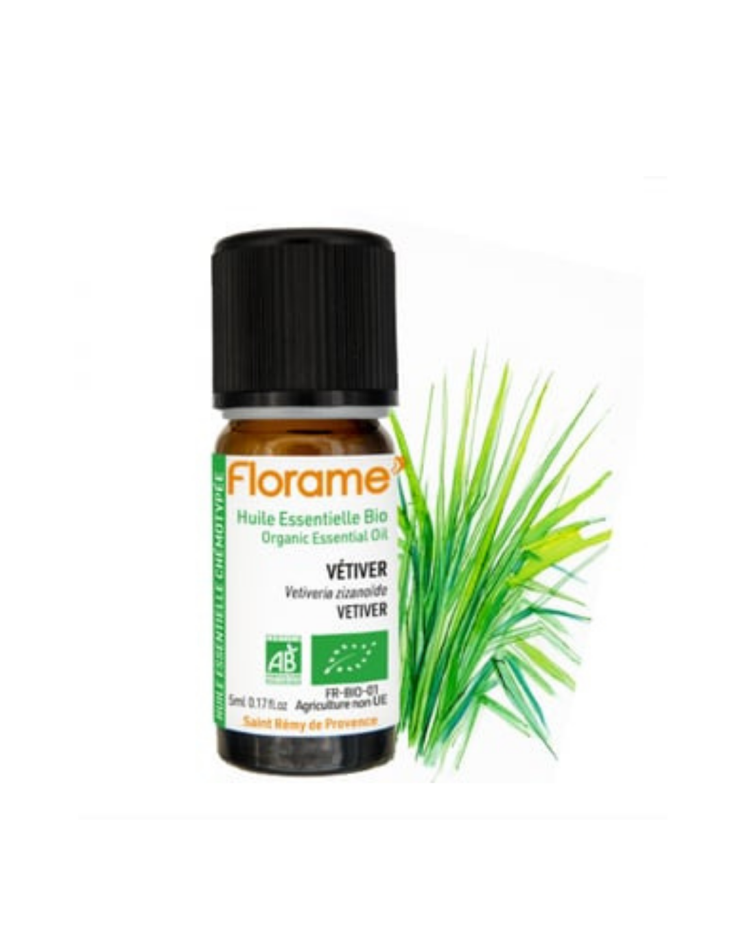 Organik Vetiver Uçucu Yağı (Vetiveria zizanoides) - 5 ml