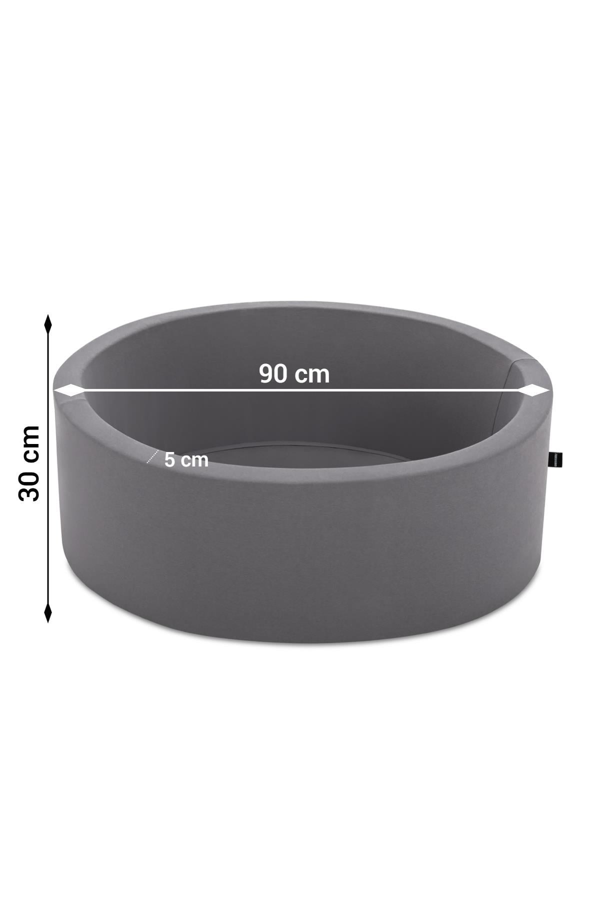 Wellgro 85x30 cm Sünger Top Havuzu Gri