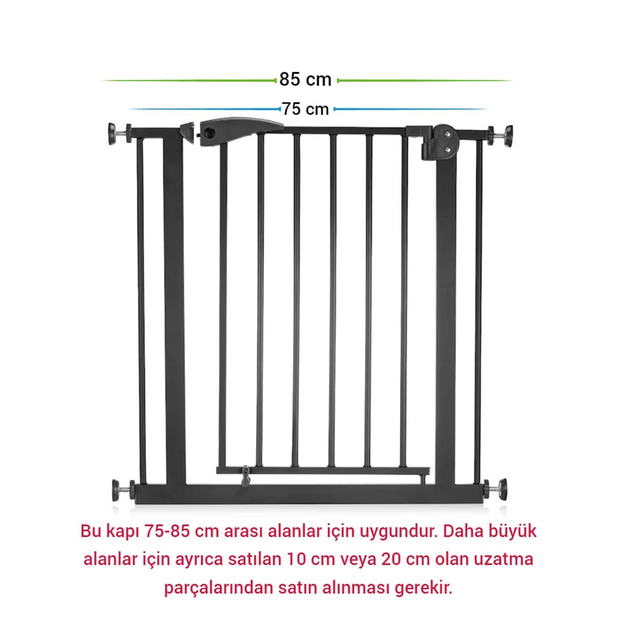 Wellgro Bebek Güvenlik Kapısı - Siyah