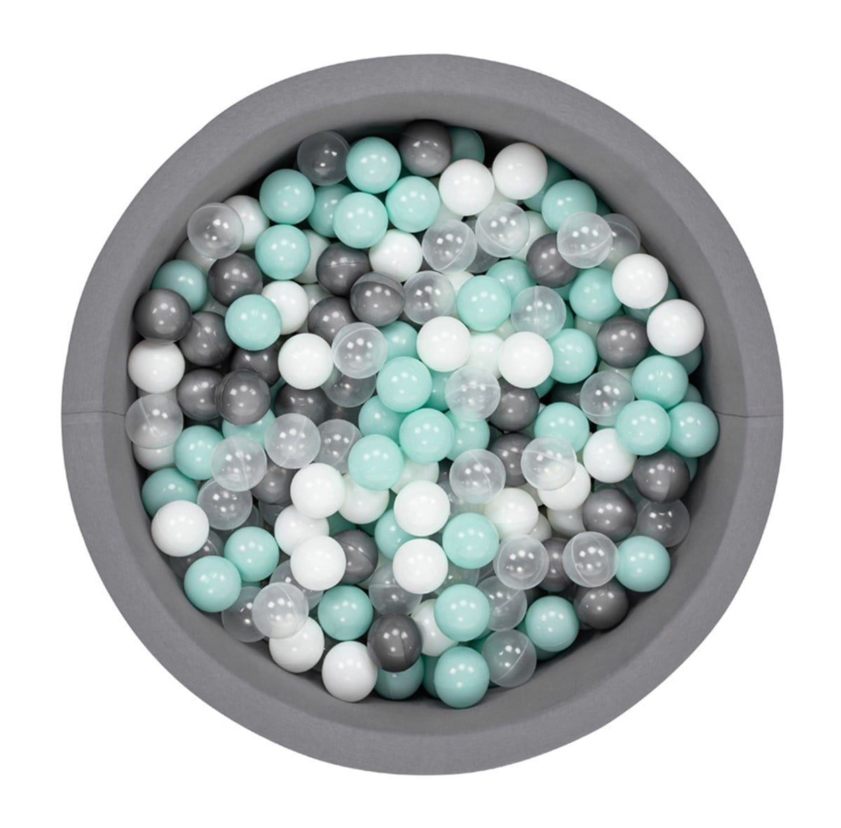 Wellgro Bubble Pops Gri Top Havuzu  - Gri/Beyaz/Seffaf/Mint Top 
