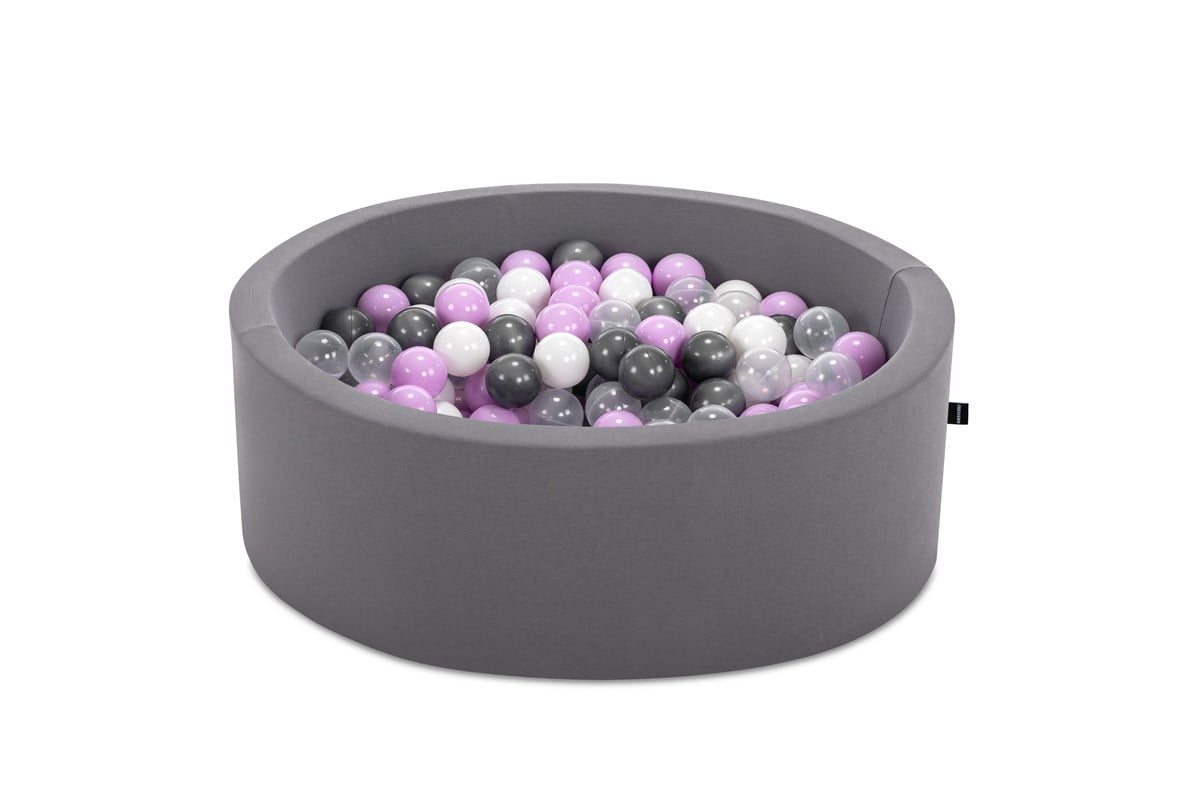 Wellgro Bubble Pops Gri Top Havuzu  - Gri/Beyaz/Seffaf/Lila Top 