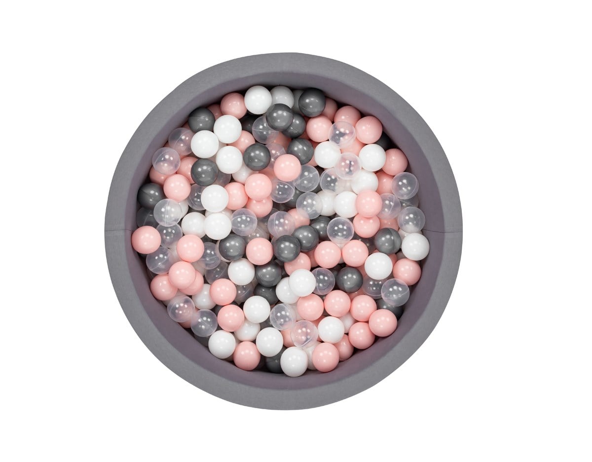 Wellgro Bubble Pops Gri Top Havuzu  - Gri/Beyaz/Seffaf/Pembe Top 