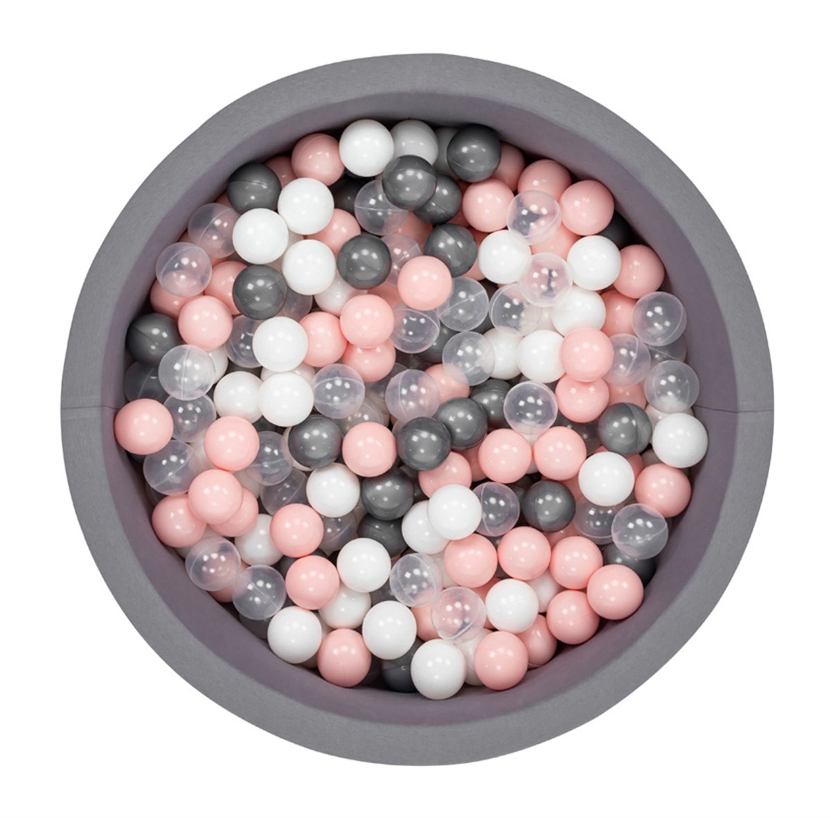 Wellgro Bubble Pops Gri Top Havuzu  - Gri/Beyaz/Seffaf/Pembe Top 