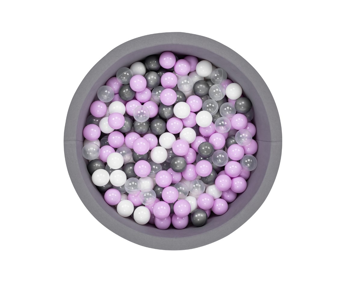 Wellgro Bubble Pops Gri Top Havuzu  - Gri/Beyaz/Seffaf/Lila Top 