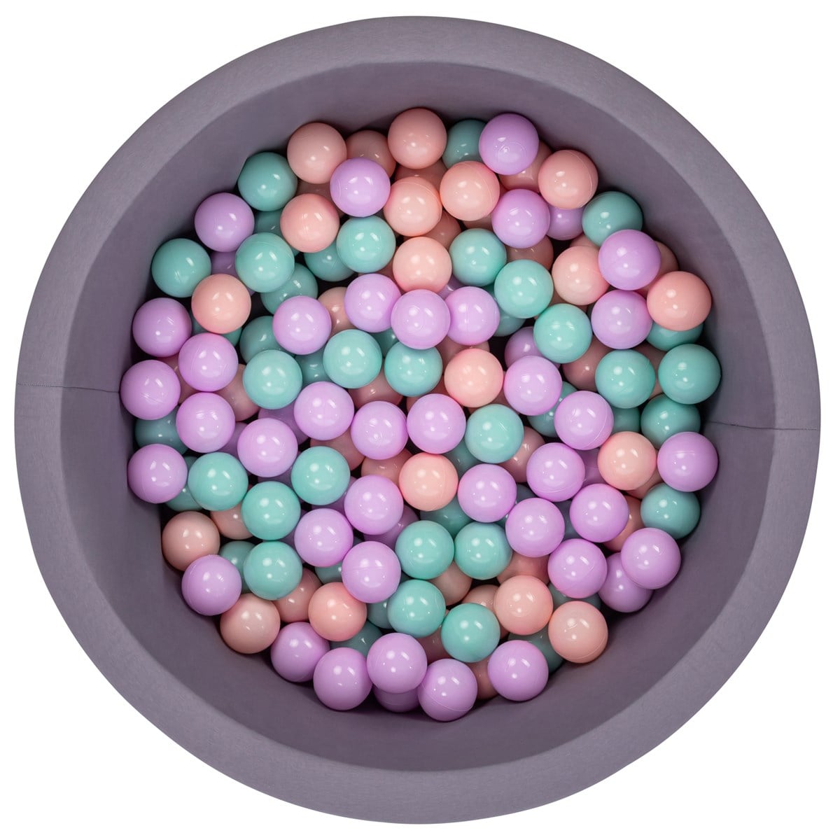 Wellgro Bubble Pops Gri Top Havuzu-Mint/Pembe/Lila