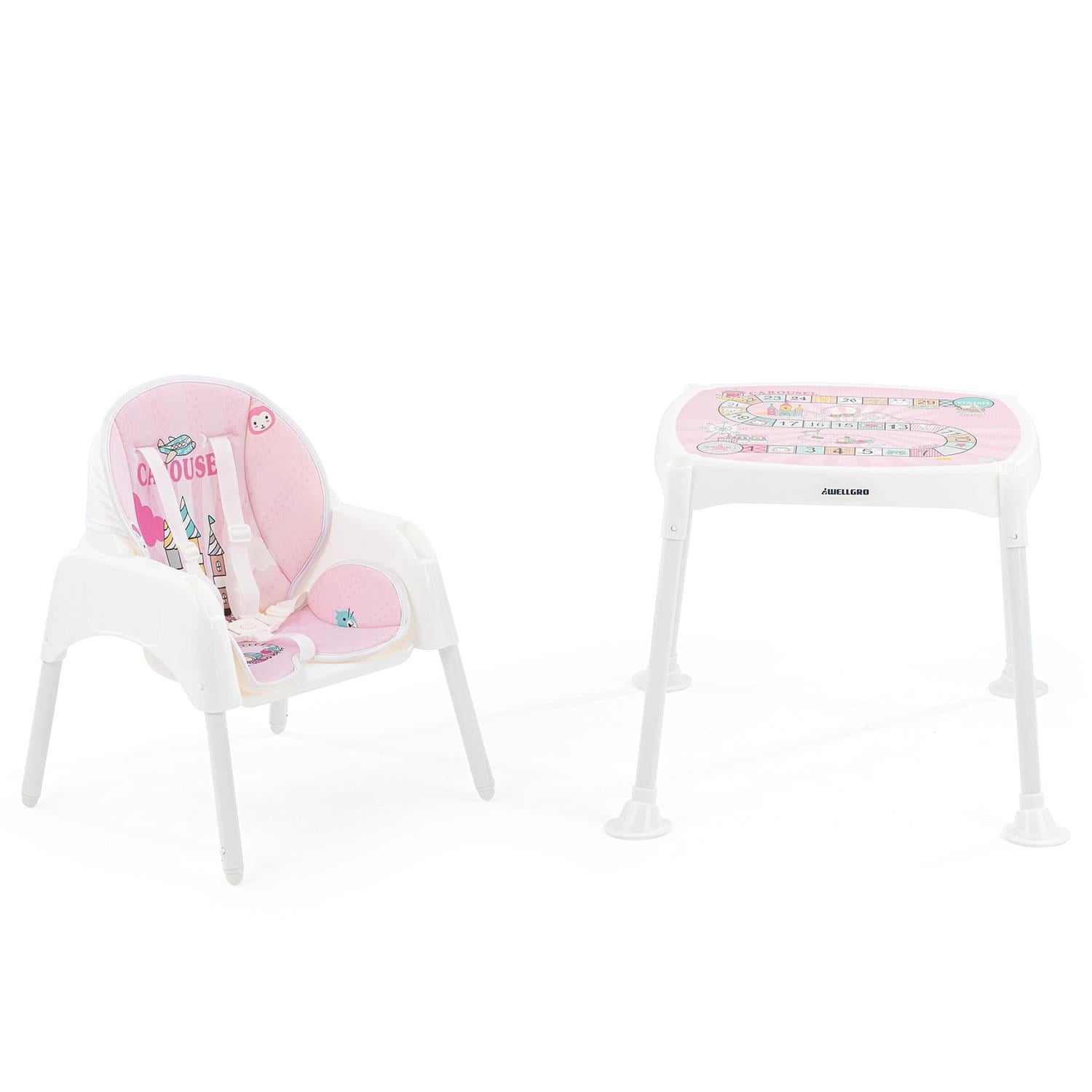 Wellgro Carousel Çalışma Masalı Mama Sandalyesi