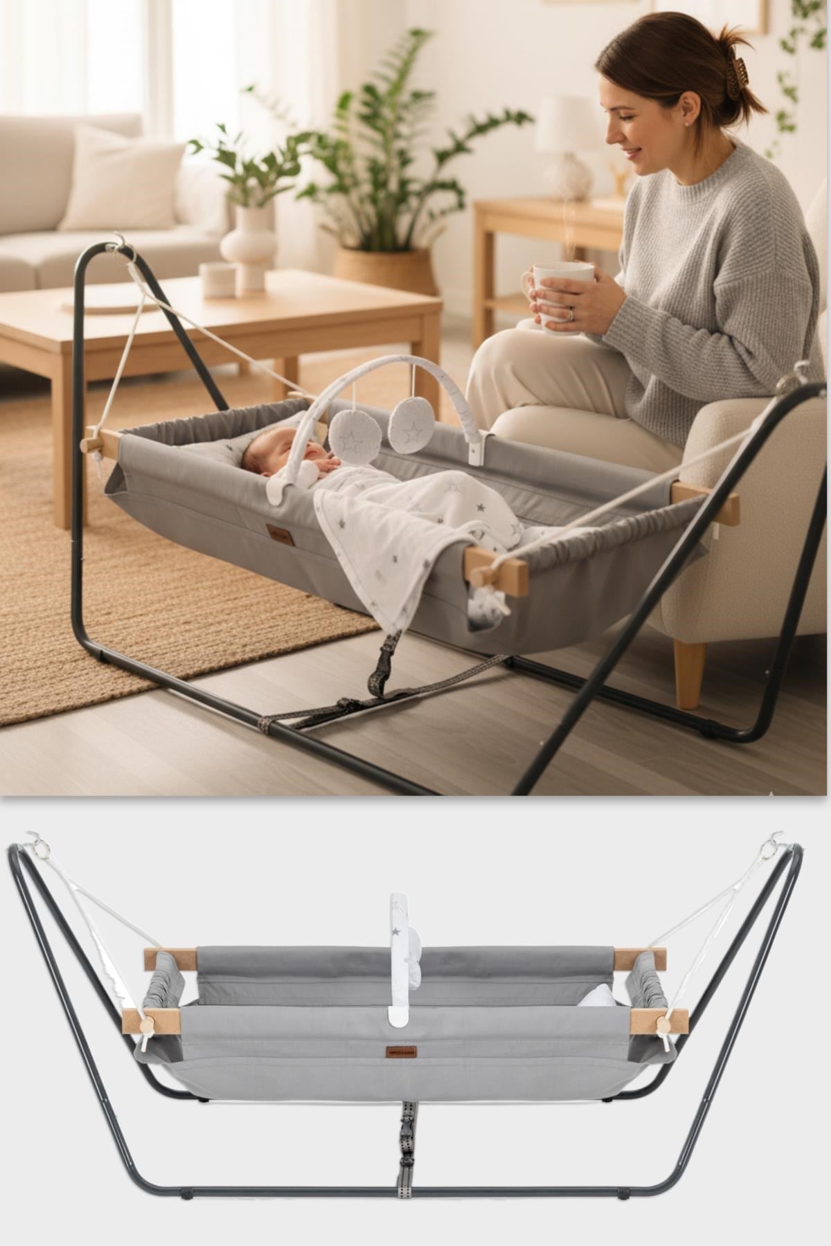 Wellgro Cozy Nest Hamak Beşik, Anne Yanı Bebek Hamağı