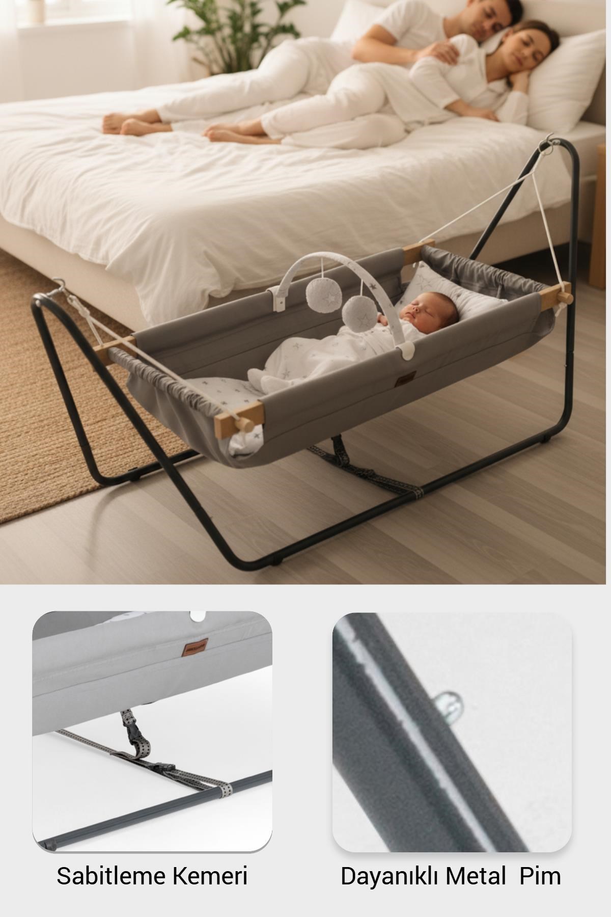 Wellgro Cozy Nest Hamak Beşik, Anne Yanı Bebek Hamağı