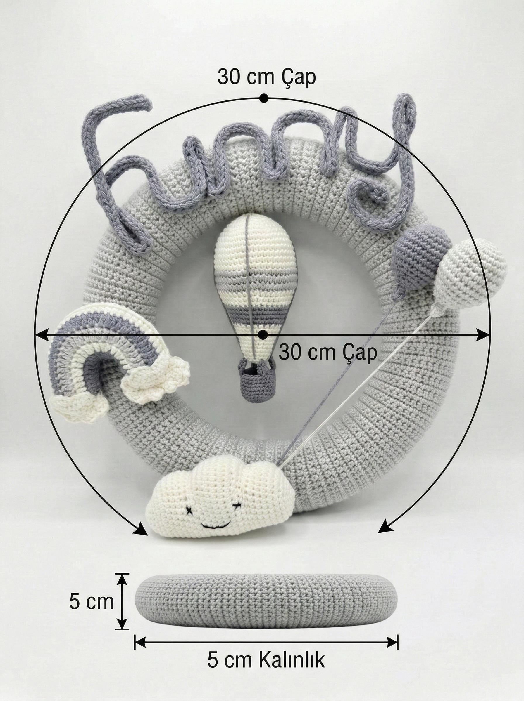 Wellgro Cuddly Amigurumis Balon Çocuk Odası Kapı & Duvar Süsü