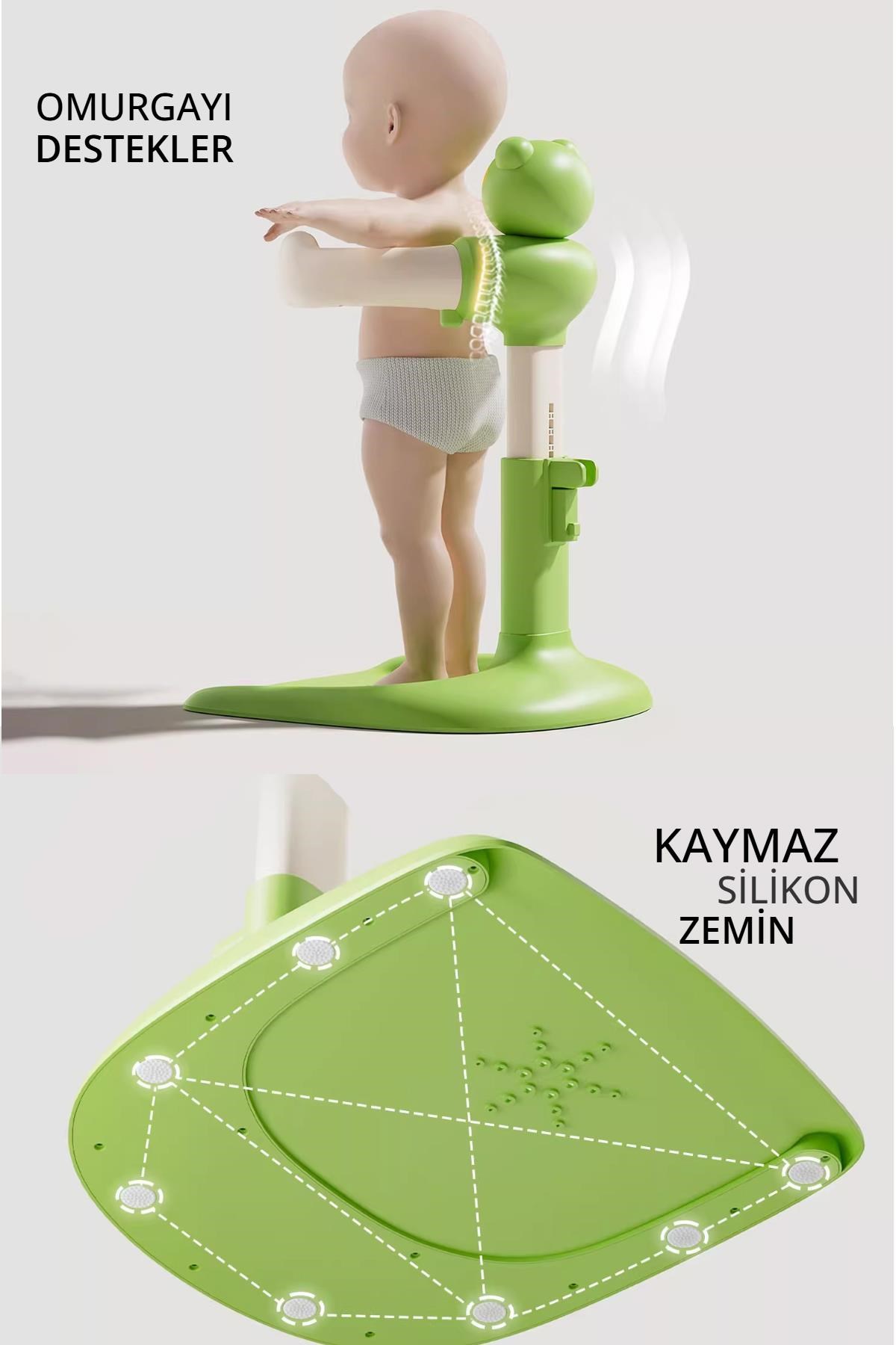 Wellgro HoldMe Bebek Banyo Duş Standı Yeşil Kurbağa