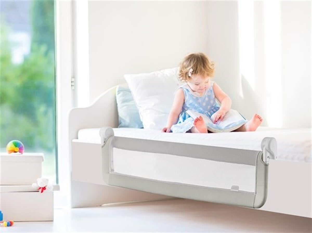 Wellgro Katlanır Yatak Bariyeri 50x120cm-Gri