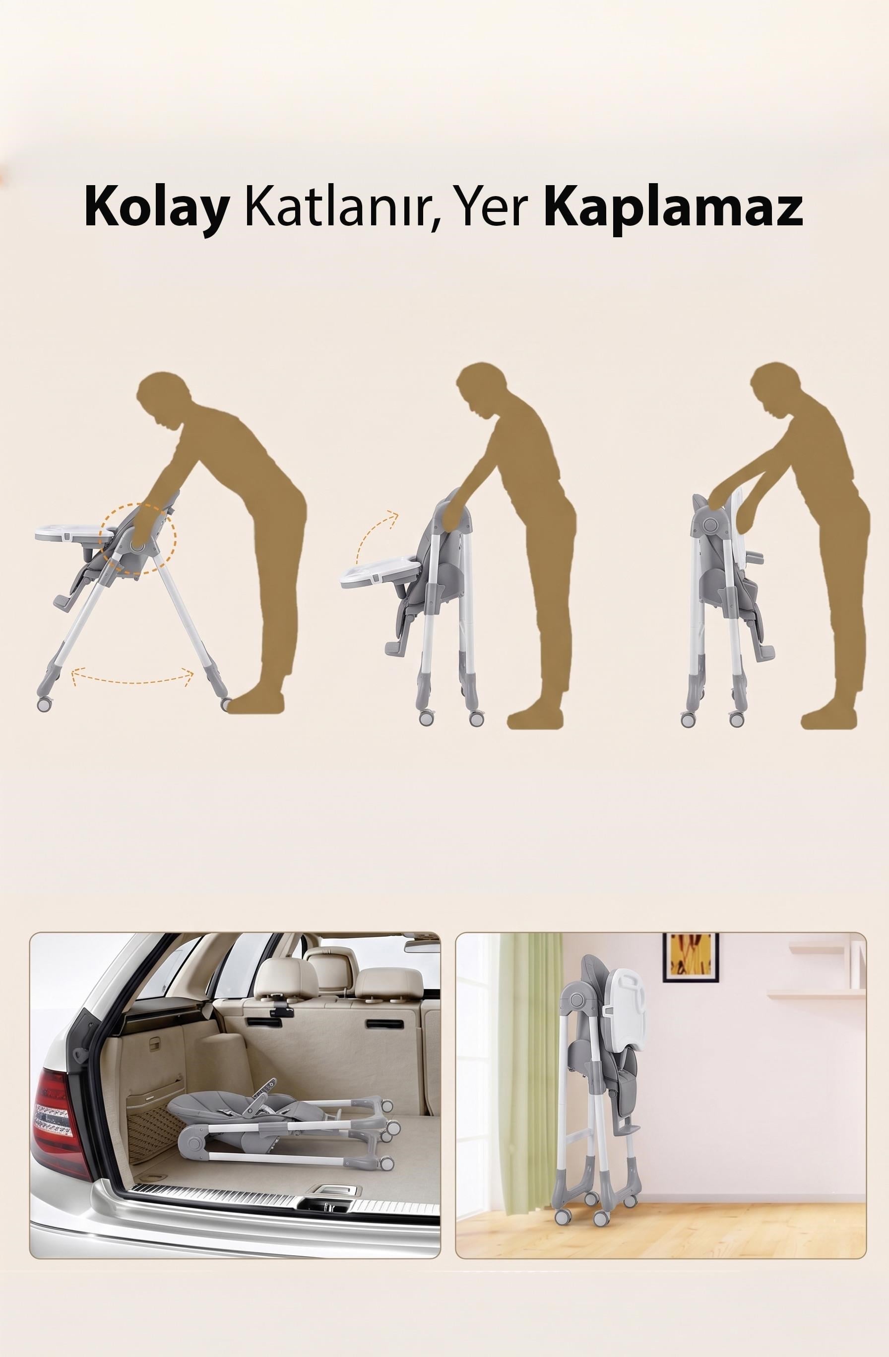 Wellgro Optima Çok Fonksiyonlu Mama Sandalyesi