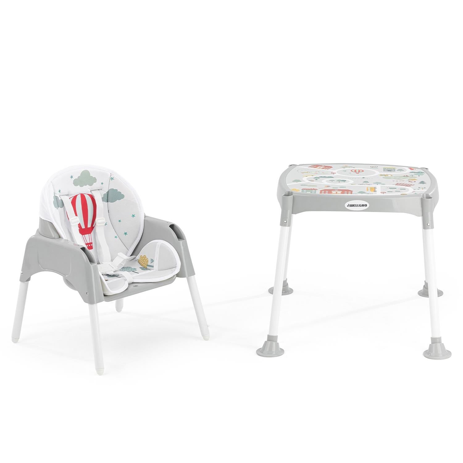 Wellgro RoadMap Çalışma Masalı Mama Sandalyesi