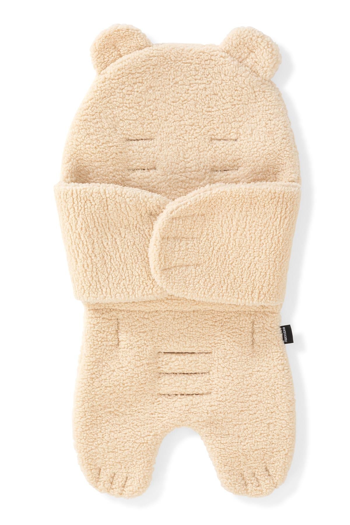 Wellgro Teddy Bear Çok Fonksiyonlu Peluş Ped, Bebek Arabası Minderi