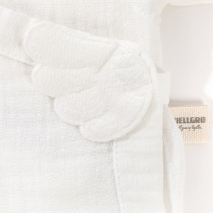 Angel Wings Muslin 5-Piece Newborn Set-White