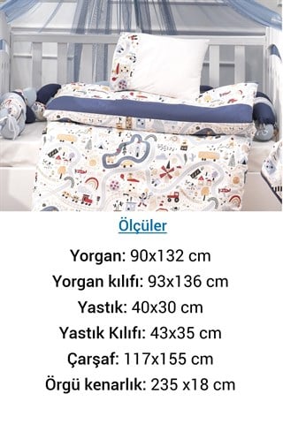 Wellgro 6 Parça Adventure Beşik & Karyola Uyku Seti