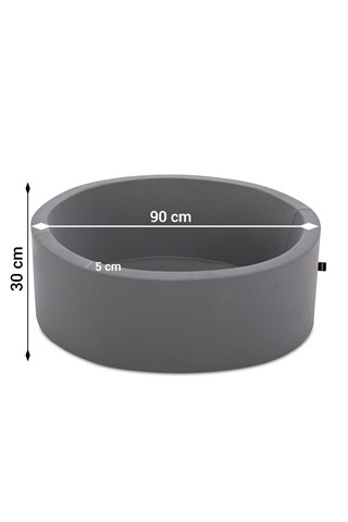 Wellgro 85x30 cm Sünger Top Havuzu Gri
