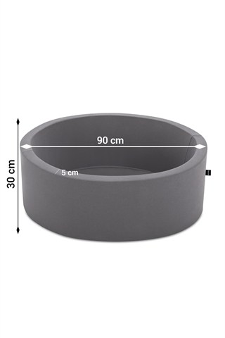 Wellgro 85x30 cm Sünger Top Havuzu Gri