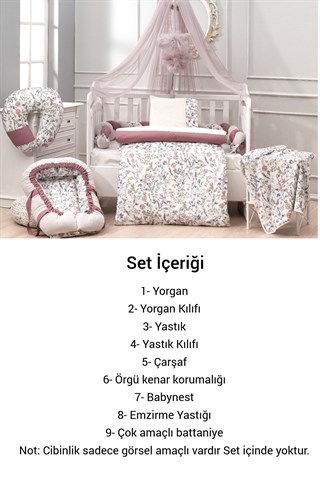 Wellgro 9 Parça Hoşgeldin Bebeğim Seti, Flower