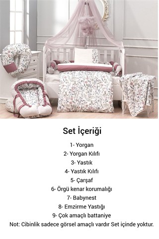 Wellgro 9 Parça Hoşgeldin Bebeğim Seti, Flower