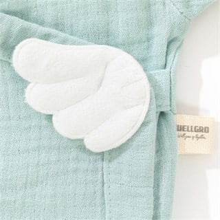 Wellgro Angel Wings Hastane Çıkışı Müslin 5li Yeni Doğan Seti-Mint