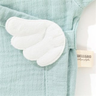 Wellgro Angel Wings Hastane Çıkışı Müslin 5li Yeni Doğan Seti-Mint