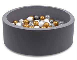 Wellgro Bubble Pops Gri Top Havuzu  - Gri/Beyaz/Seffaf/Gold Top 