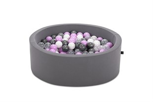 Wellgro Bubble Pops Gri Top Havuzu  - Gri/Beyaz/Seffaf/Lila Top 