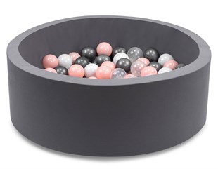 Wellgro Bubble Pops Gri Top Havuzu  - Gri/Beyaz/Seffaf/Pembe Top 