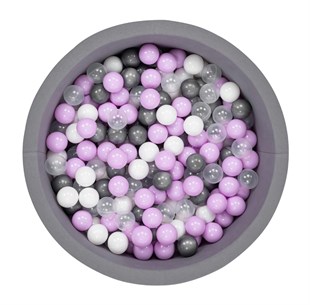 Wellgro Bubble Pops Gri Top Havuzu  - Gri/Beyaz/Seffaf/Lila Top 