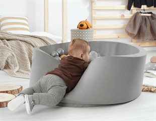 Wellgro Bubble Pops Gri Top Havuzu  - Gri/Beyaz/Seffaf/Gold Top 
