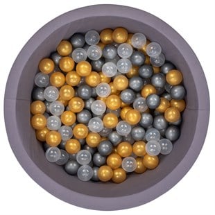 Wellgro Bubble Pops Gri Top Havuzu-Gri/Şeffaf/Gold