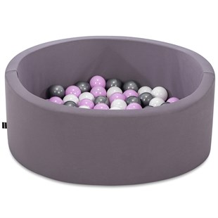 Wellgro Bubble Pops Gri Top Havuzu-Gri/Beyaz/Lila