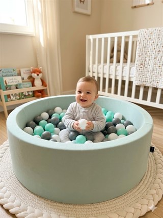 Wellgro Bubble Pops Mint Top Havuzu-Mint/Beyaz/Gri