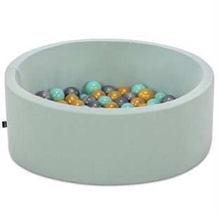 Wellgro Bubble Pops Mint Ball Pool-Mint/Gold/Gray