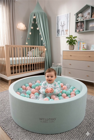 Wellgro Bubble Pops Mint Top Havuzu-Mint/Pembe/Şeffaf