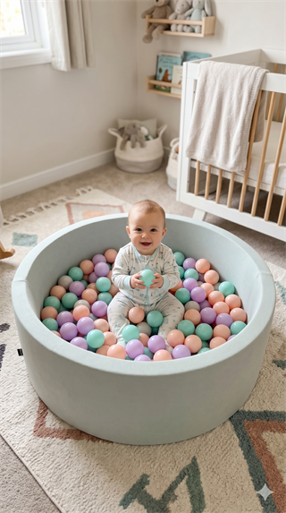 Wellgro Bubble Pops Mint Top Havuzu-Mint/Lila/Pembe