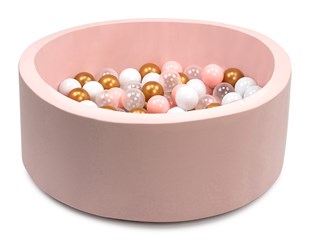Wellgro Bubble Pops Pembe Top Havuzu  - Pembe/Beyaz/Seffaf/Gold Top 
