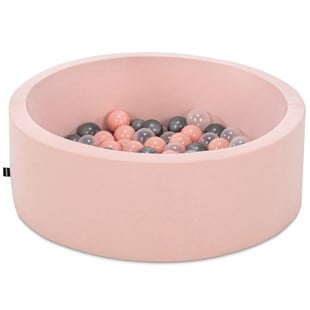 Wellgro Bubble Pops Pink Ball Pool-Pink/Grey/Transparent