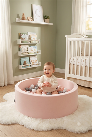 Wellgro Bubble Pops Pembe Top Havuzu-Pembe/Gri/Beyaz