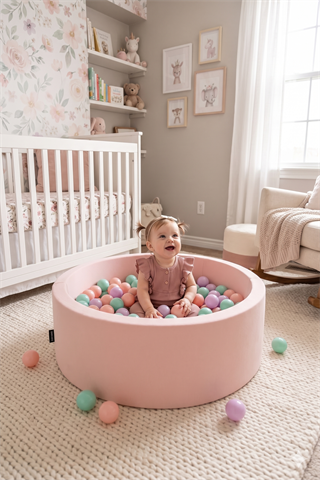 Wellgro Bubble Pops Pink Ball Pool-Pink/Lilac/Mint