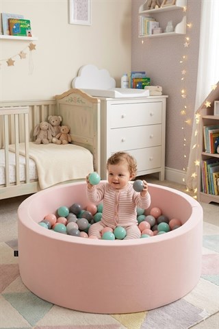 Wellgro Bubble Pops Pembe Top Havuzu-Pembe/Mint/Gri
