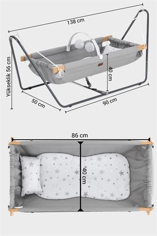 Wellgro Cozy Nest Hamak Beşik, Anne Yanı Bebek Hamağı