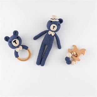 Wellgro Cuddly Amigurumis Lacivert-Set