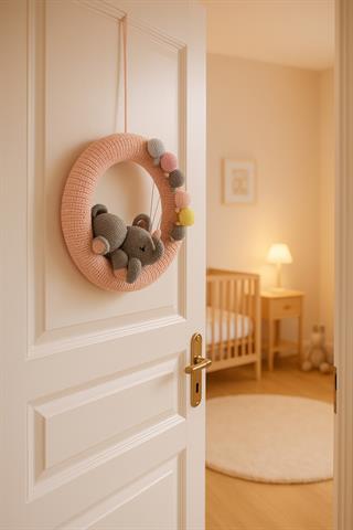 Wellgro Cuddly Amigurumis Sevimli Fil Kapı Süsü 