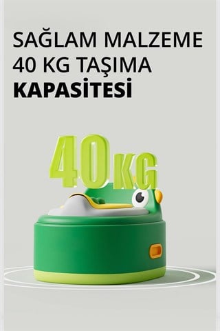 Wellgro Dino 2si 1 Arada Bebek Lazımlık ve Tuvalet Adaptörü - Yeşil