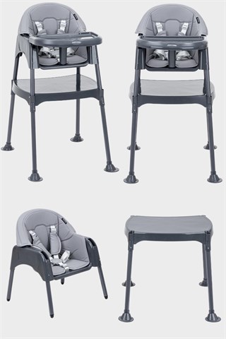 Wellgro Growup Çalışma Masalı Mama Sandalyesi, Gri