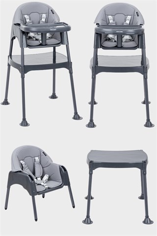 Wellgro Growup Çalışma Masalı Mama Sandalyesi, Gri