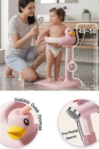 Wellgro HoldMe Bebek Banyo Duş Standı Pembe